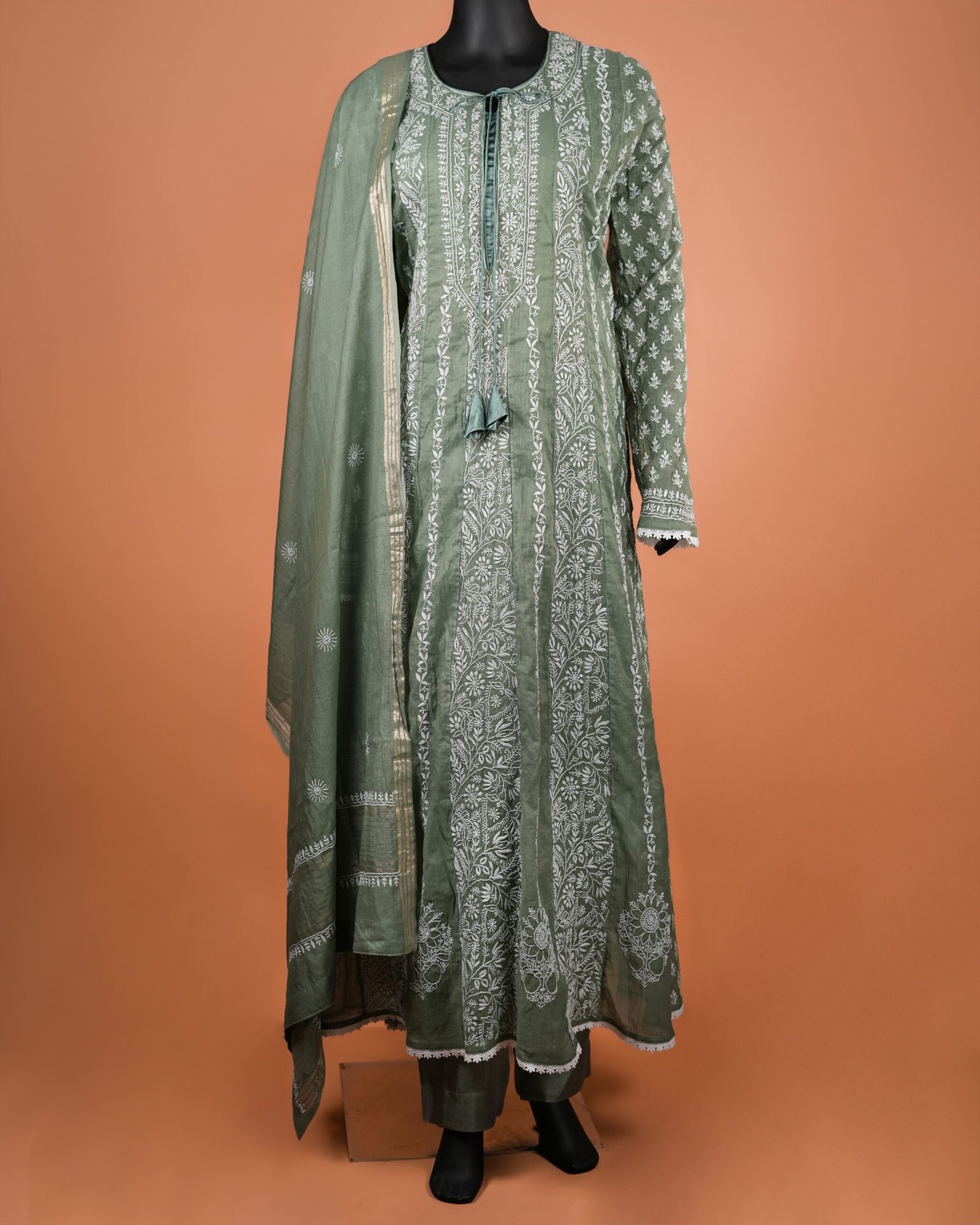 Anarkali Chikankari Set